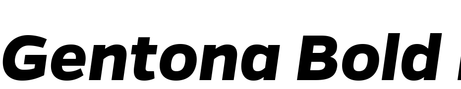 Gentona Bold Italic Font Download Free